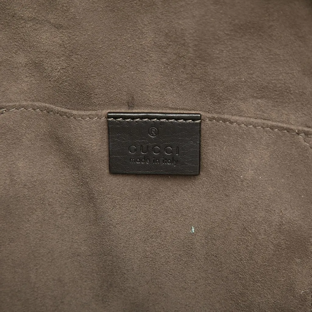 Gucci Guccissima Sling Backpack Black Leather Very good - Box View