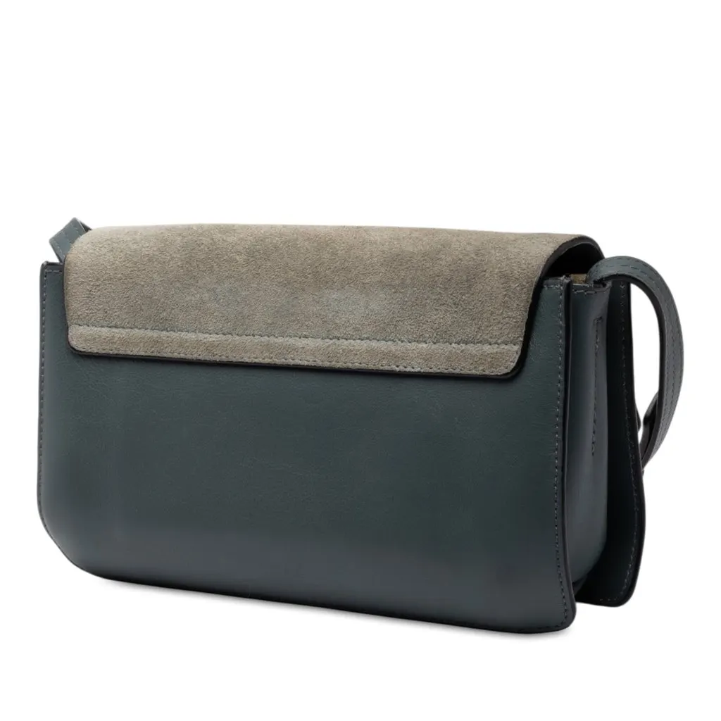 Chloé Small Suede and Calfskin Faye Crossbody MultiColor Leather Very good - Back View