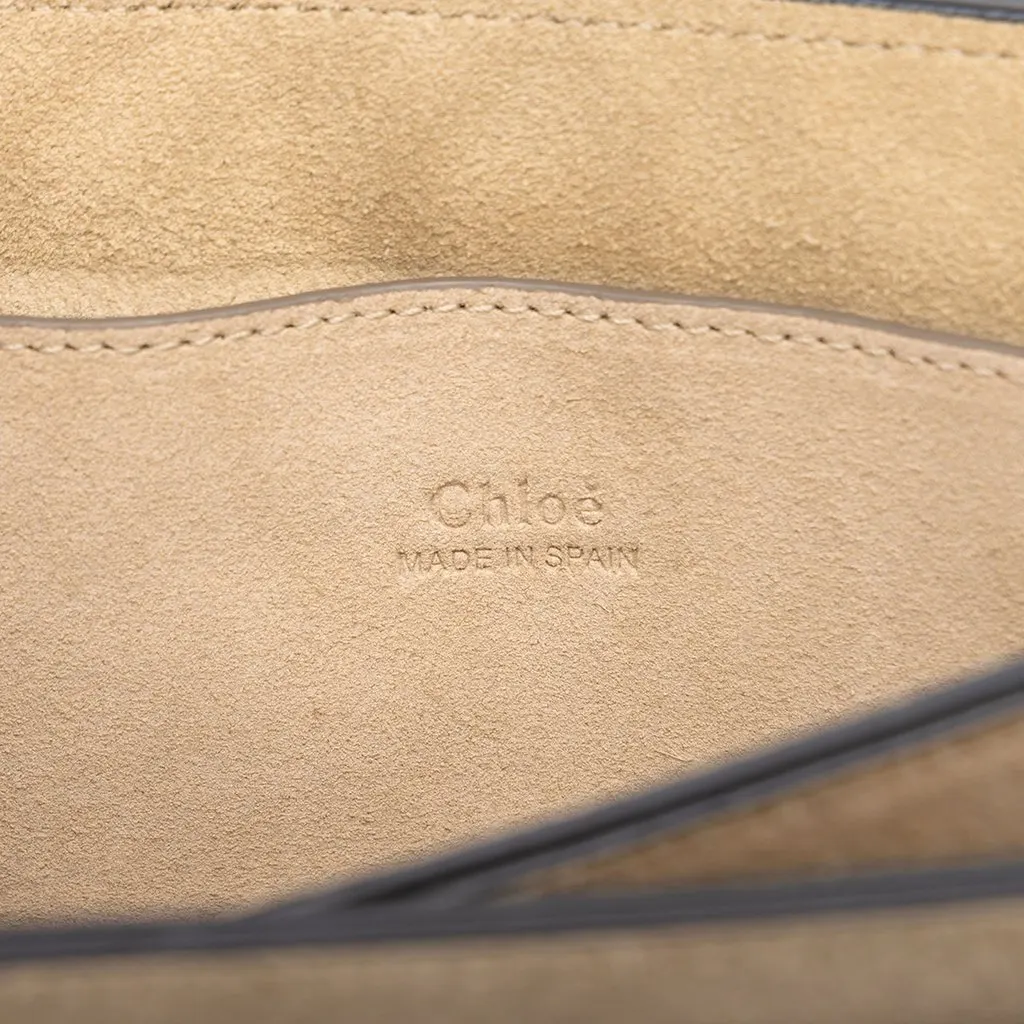Chloé Small Suede and Calfskin Faye Crossbody MultiColor Leather Very good - Box View