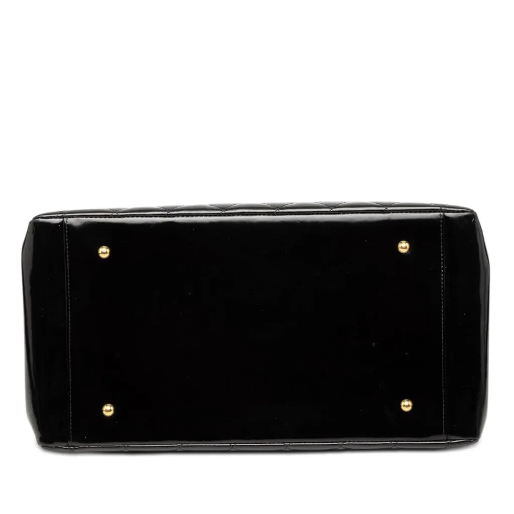 Chanel Grand CC Patent Timeless Shopping Tote Black Leather Very good - Inside View