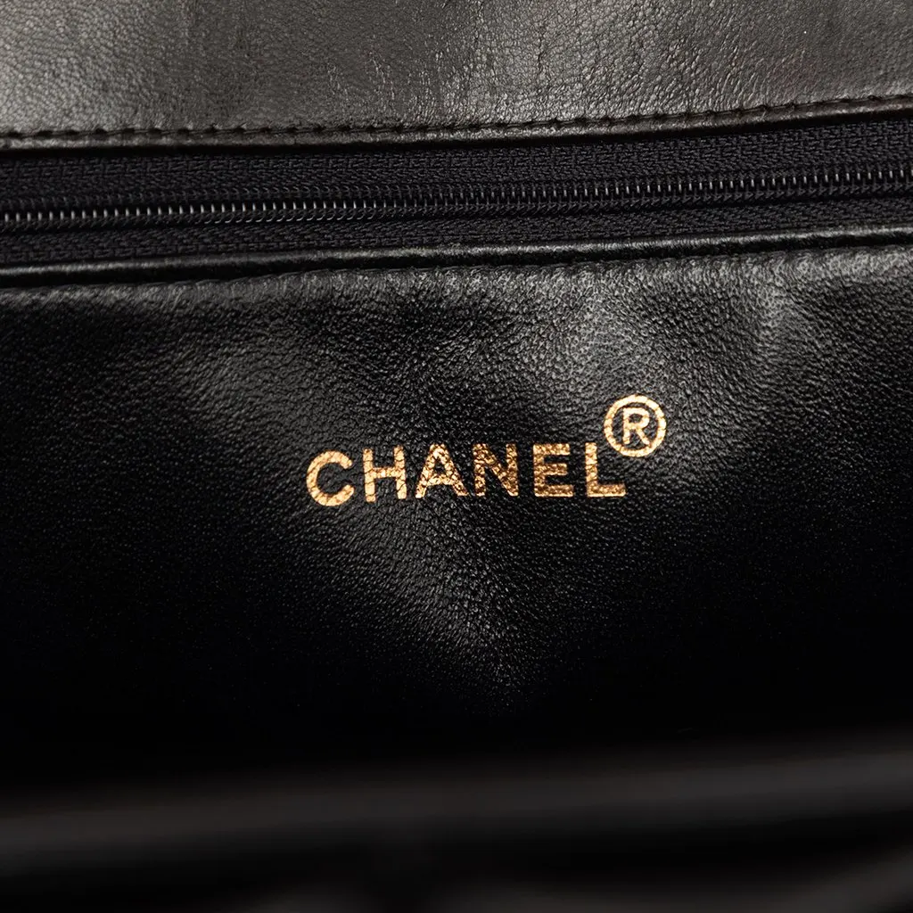 Chanel Grand CC Patent Timeless Shopping Tote Black Leather Very good - Box View