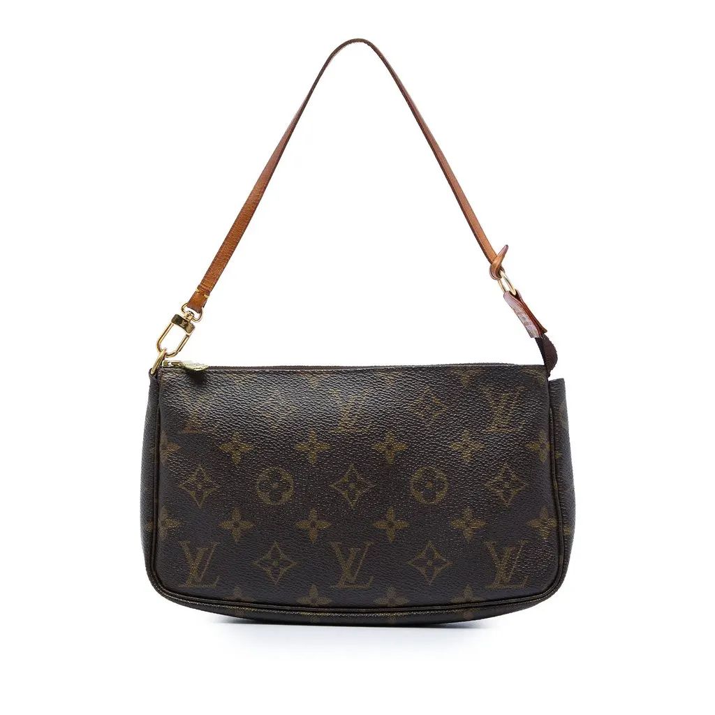 Louis Vuitton Monogram Pochette Accessoires Brown Canvas Very good - Front View