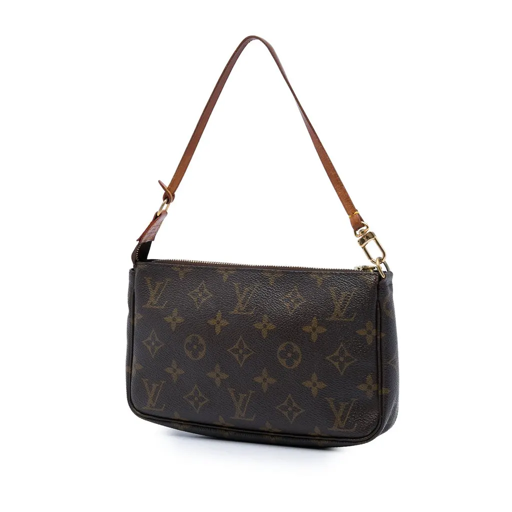 Louis Vuitton Monogram Pochette Accessoires Brown Canvas Very good - Back View