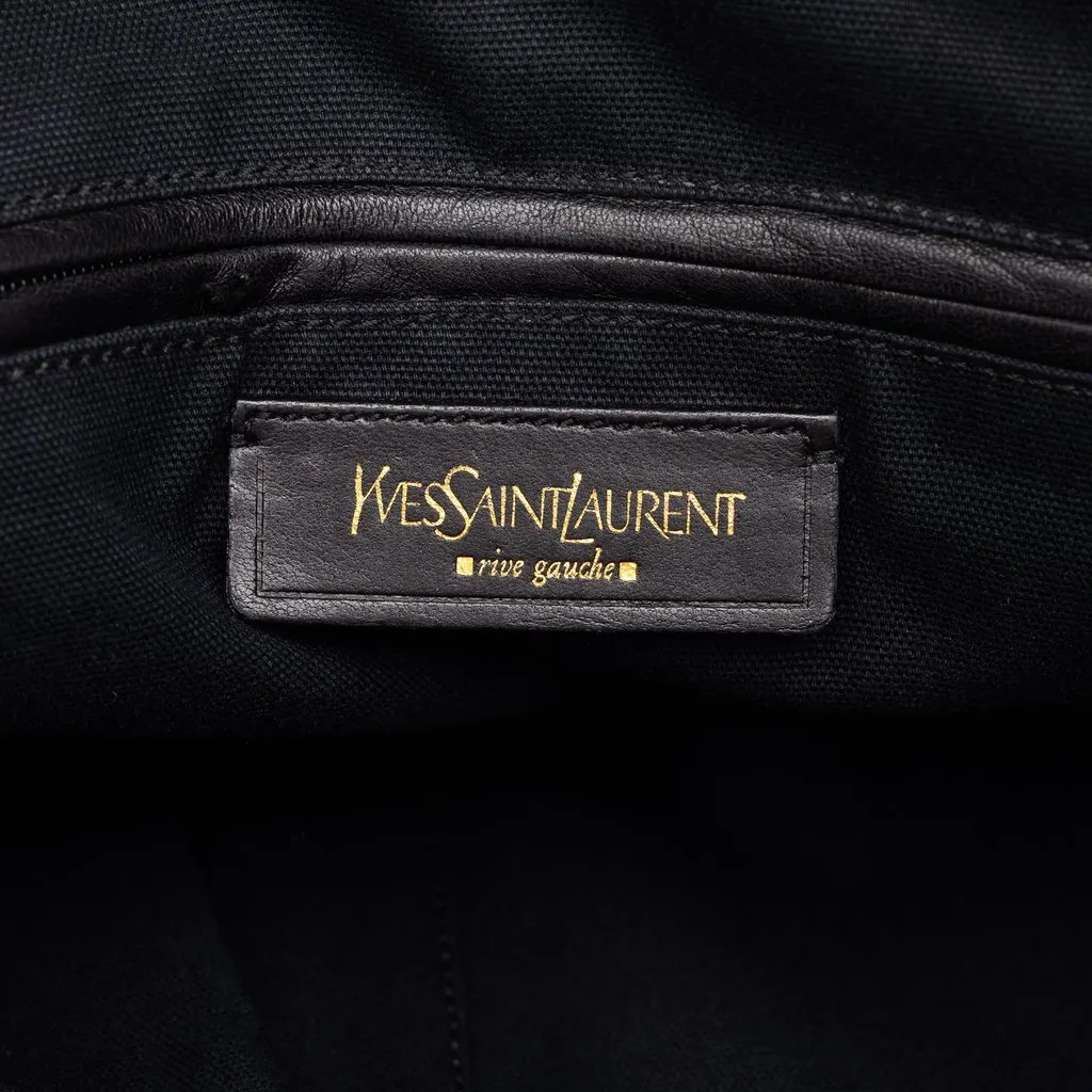 Saint Laurent Large Canvas Muse Handbag Blue Canvas Good - Box View
