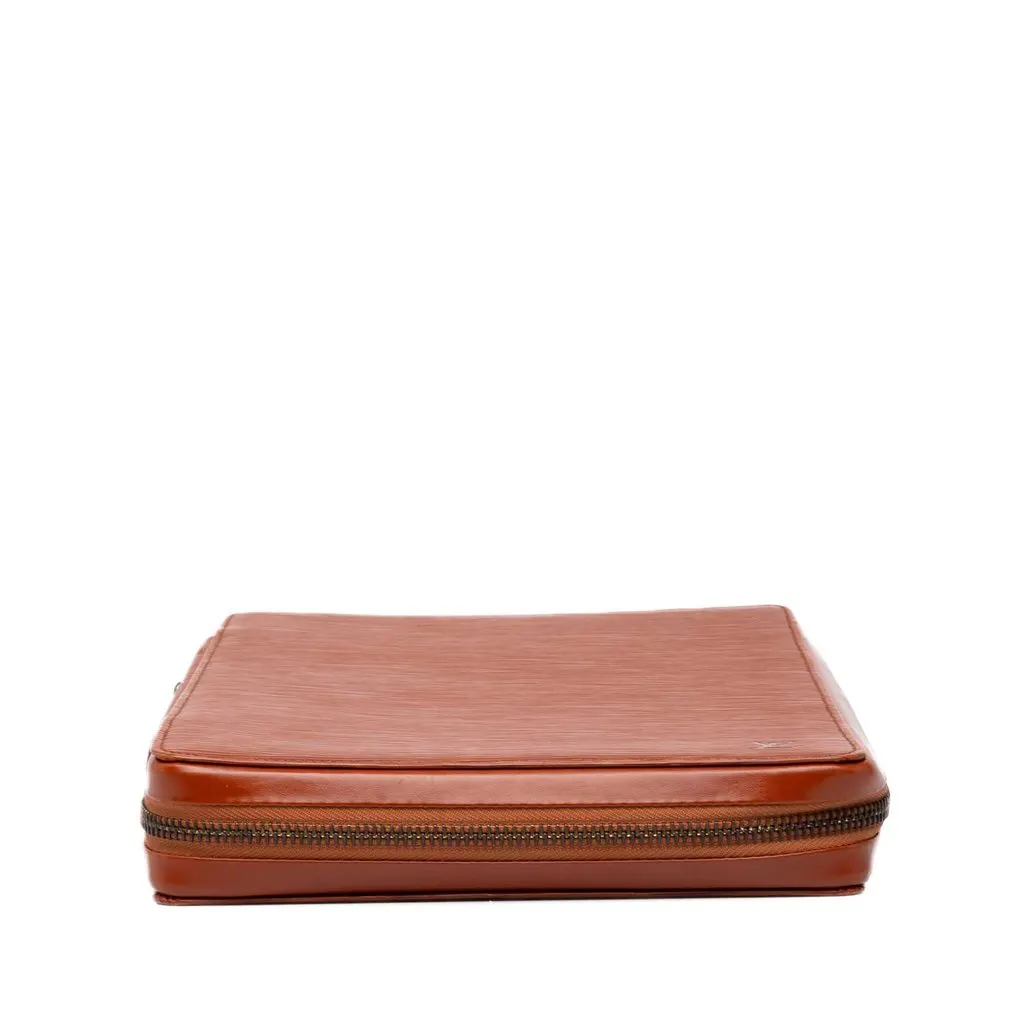 Louis Vuitton Epi Voyage Agenda GM Brown Leather Good - Inside View