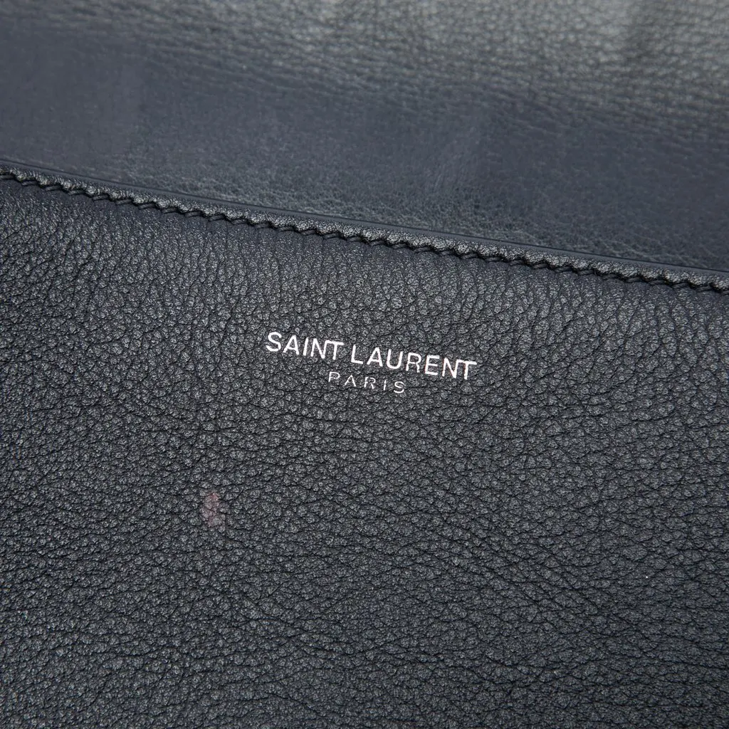 Saint Laurent Leather Baby Print Clutch Pink Leather Very good - Box View