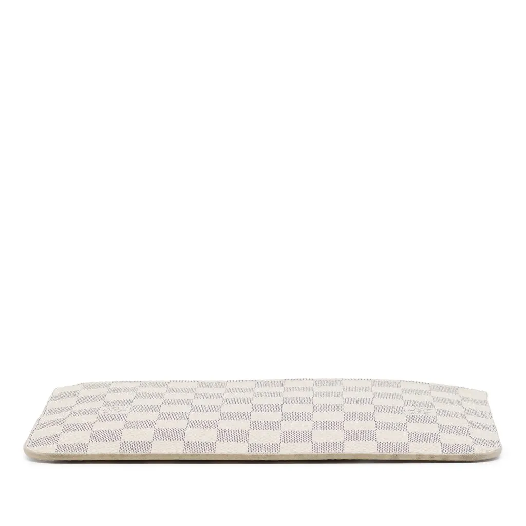 Louis Vuitton Damier Azur Neverfull MM Pouch White Very good - Inside View
