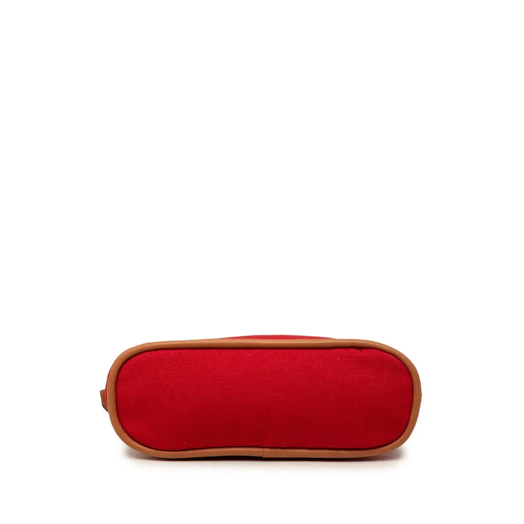 Hermès Mini Canvas Bolide Pouch Red Canvas Very good - Inside View
