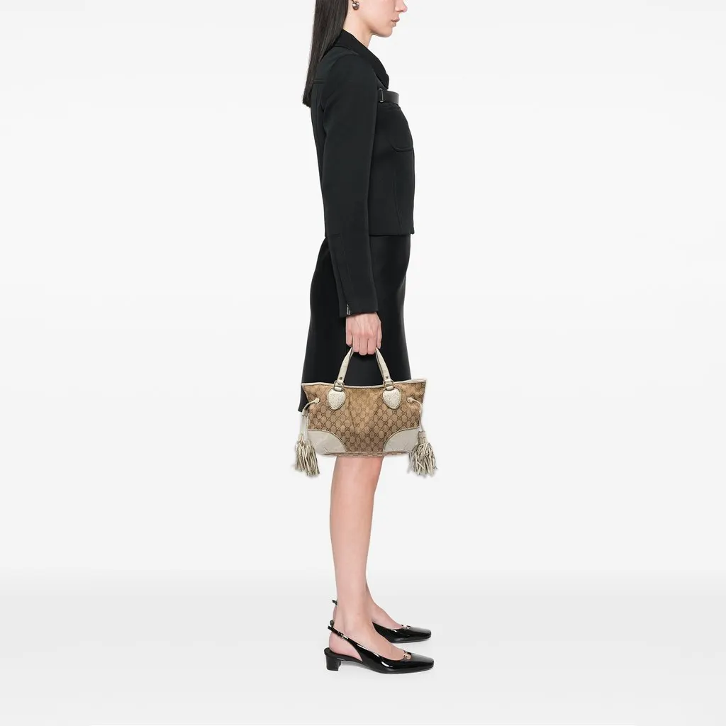 Gucci Small GG Canvas Tribeca Tote Beige Very good - Box View
