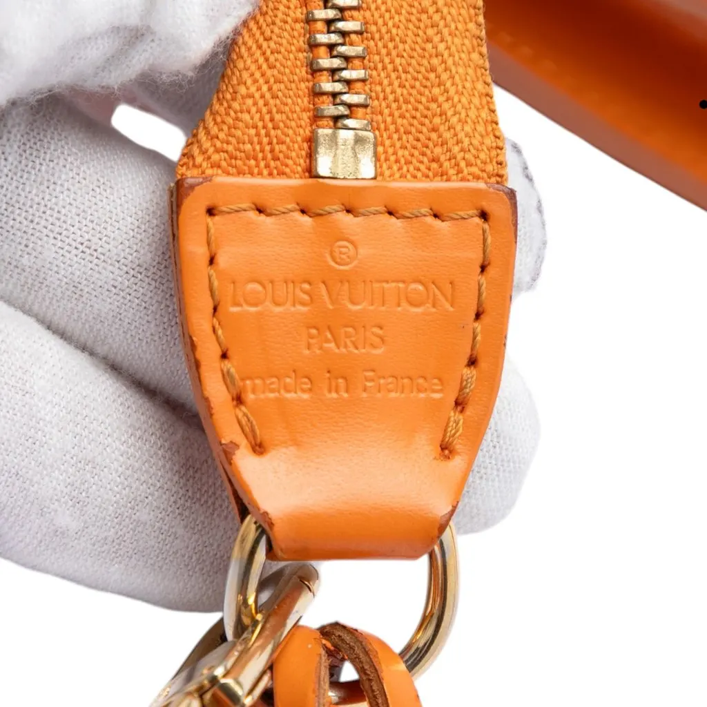 Louis Vuitton Epi Pochette Accessoires Orange Leather Very good - Box View