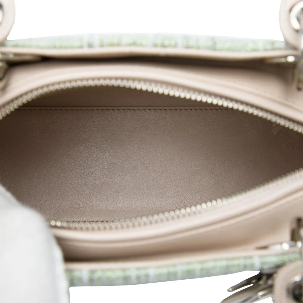 Dior Medium Tweed Lady Dior Green Tweed Very good - Model View