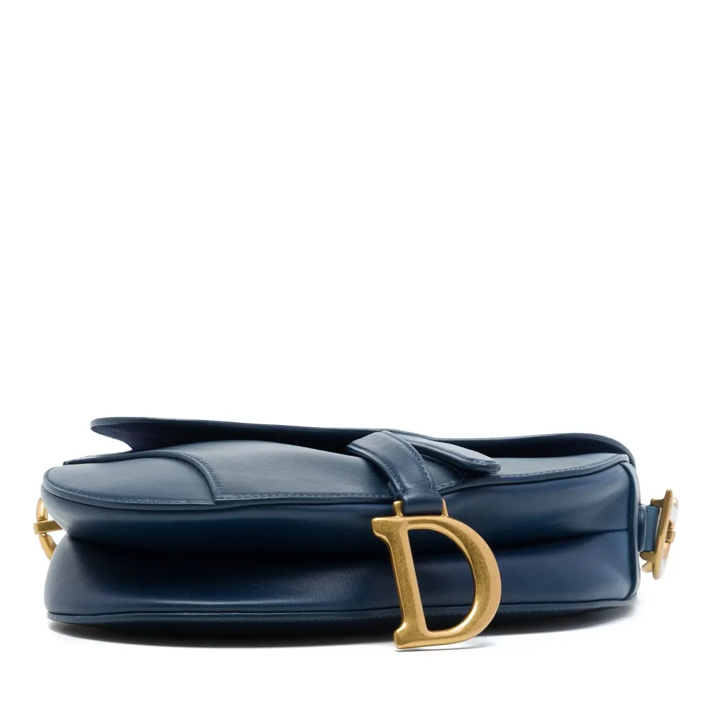Dior Gradient Calfskin Saddle Bag Blue Leather Very good - Inside View