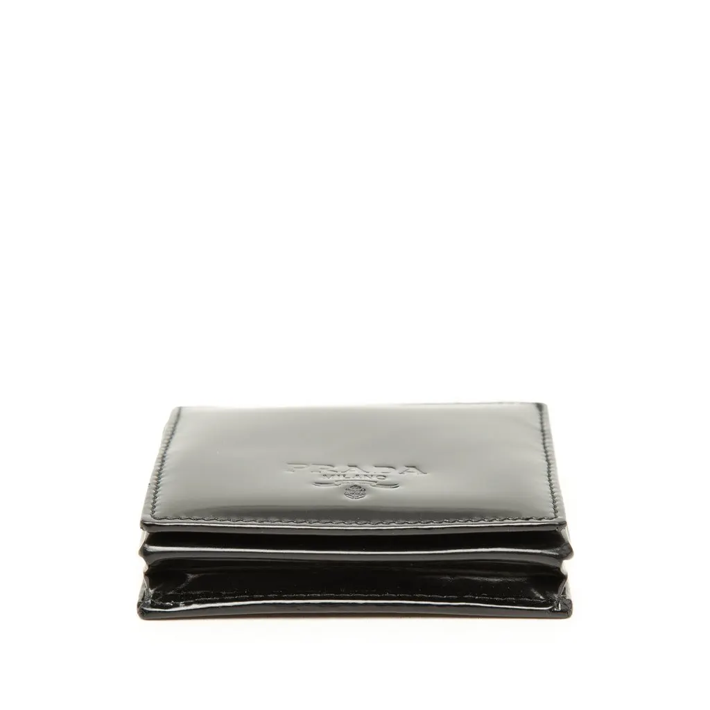 Prada Patent Coin Pouch Black Leather Very good - Inside View