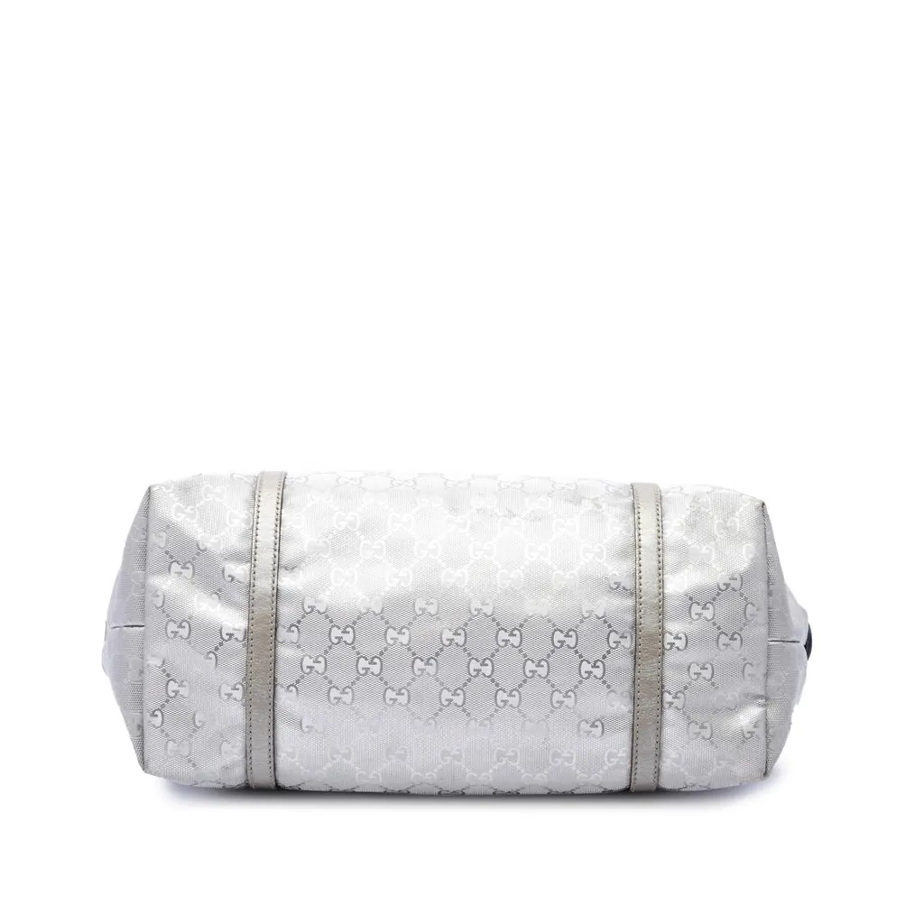 Gucci Medium GG Imprime Joy Tote Silver Very good - Inside View