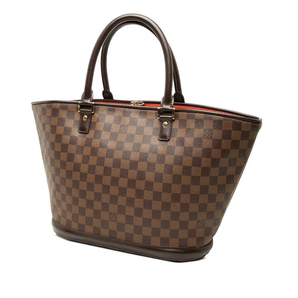 Louis Vuitton Damier Ebene Manosque GM Brown Canvas Good - Back View