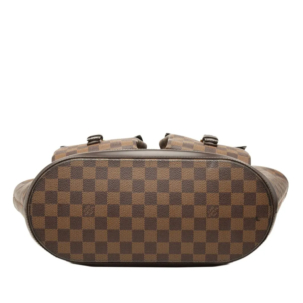 Louis Vuitton Damier Ebene Manosque GM Brown Canvas Good - Inside View