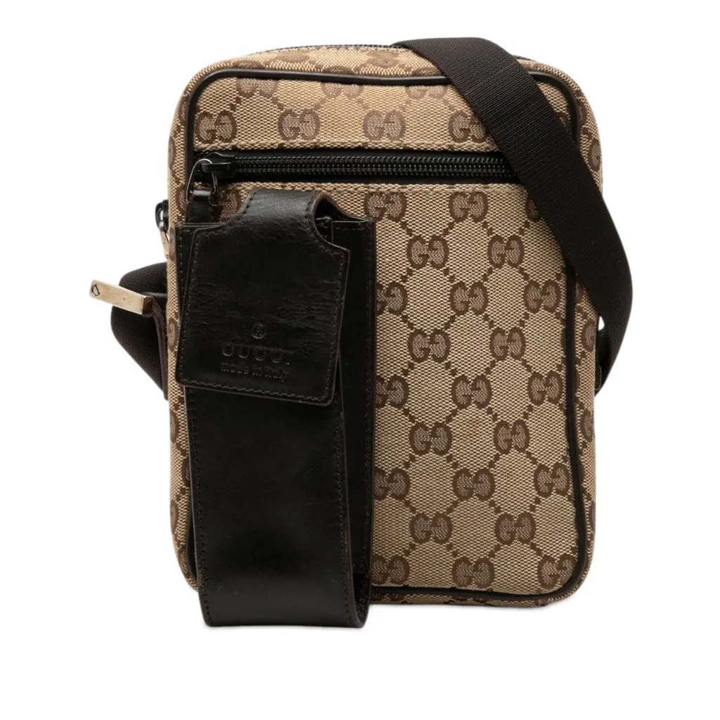 Gucci GG Canvas Crossbody Beige Very good - Front View