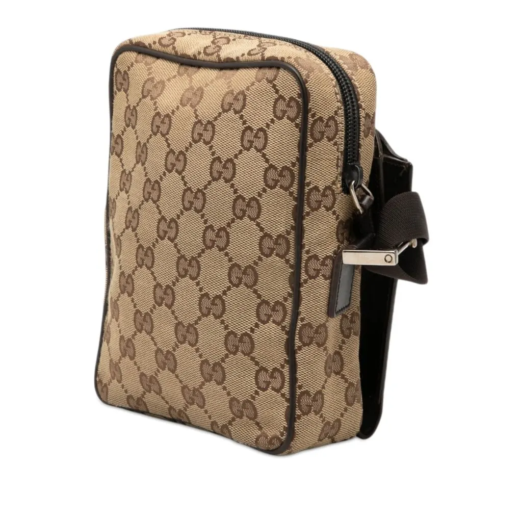 Gucci GG Canvas Crossbody Beige Very good - Back View