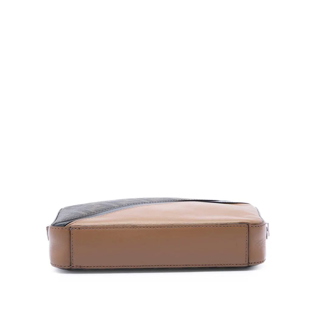 Fendi Zucca Coated Canvas Diagonal Camera Bag Brown Very good - Inside View