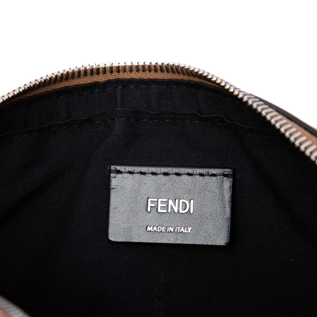 Fendi Zucca Coated Canvas Diagonal Camera Bag Brown Very good - Box View
