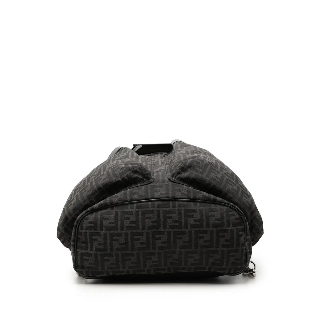 Fendi Large FF Jacquard Strike Backpack Black Very good - Inside View