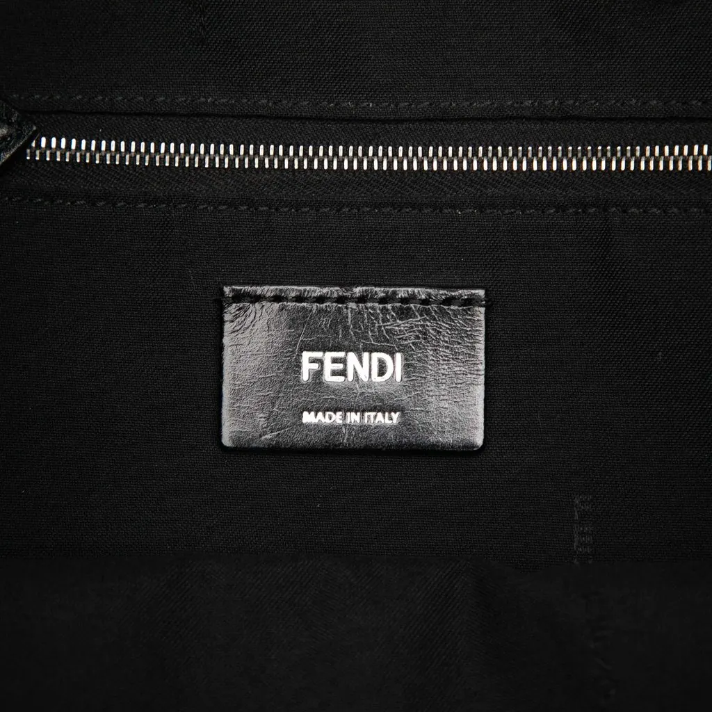 Fendi Large FF Jacquard Strike Backpack Black Very good - Box View