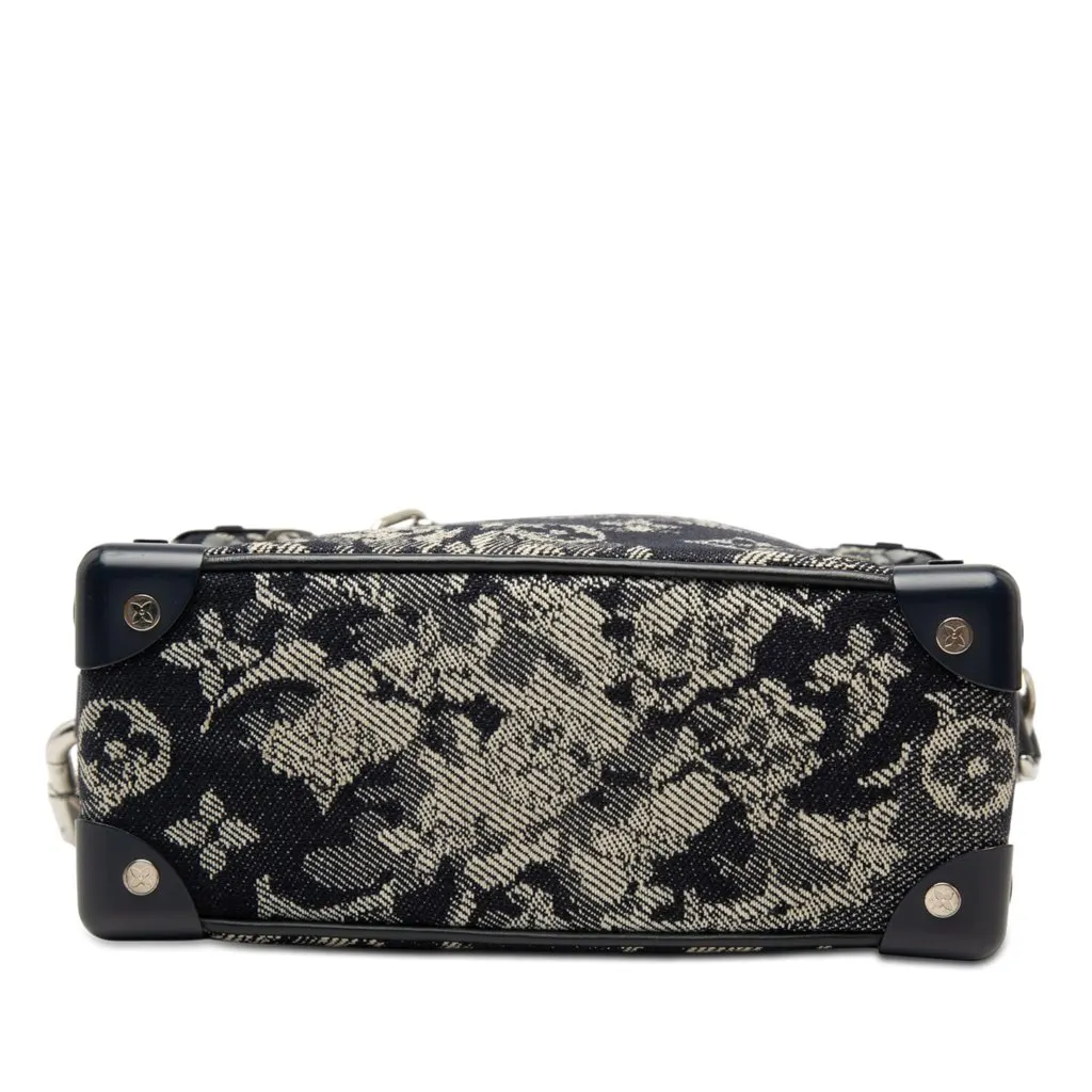 Louis Vuitton Monogram Tapestry Soft Trunk Blue Very good - Inside View
