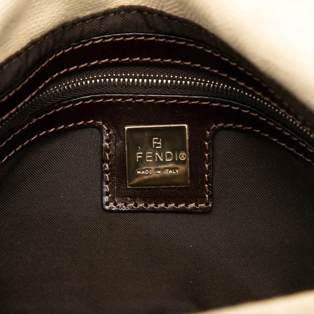 Fendi Zucca Canvas Baguette Beige Good - Box View