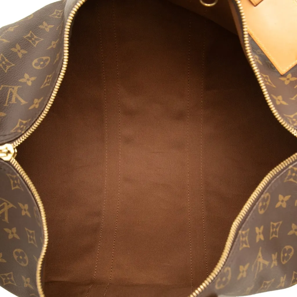 Louis Vuitton Monogram Keepall 45 Brown Canvas Good - Model View