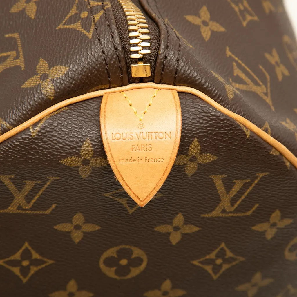 Louis Vuitton Monogram Keepall 45 Brown Canvas Good - Box View