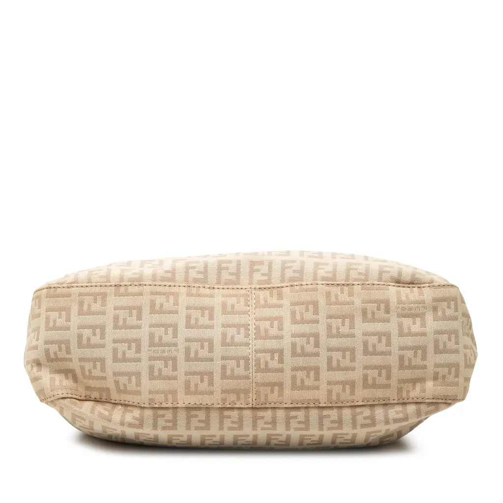 Fendi Zucchino Canvas Shoulder Bag Beige Canvas Very good - Inside View