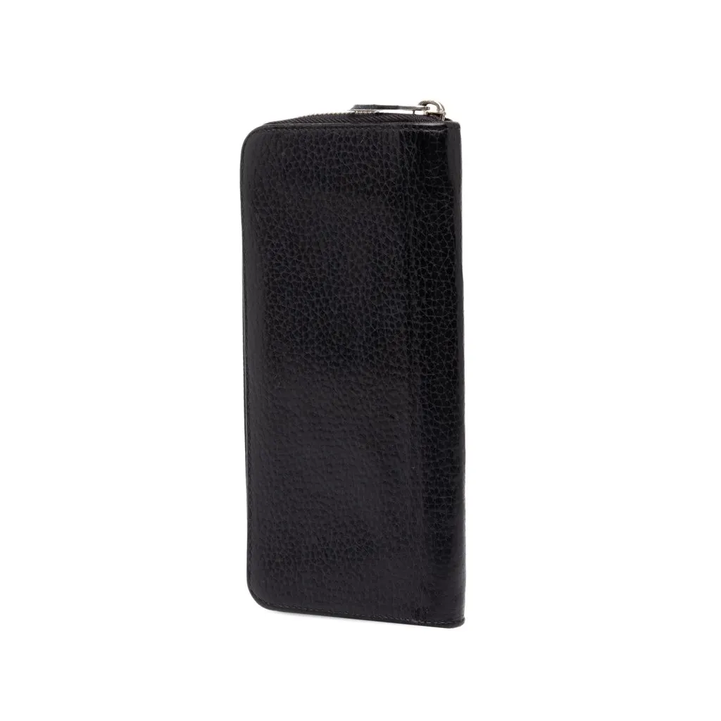 Louis Vuitton Taurillon Vertical Zippy Long Wallet Black Leather Good - Back View
