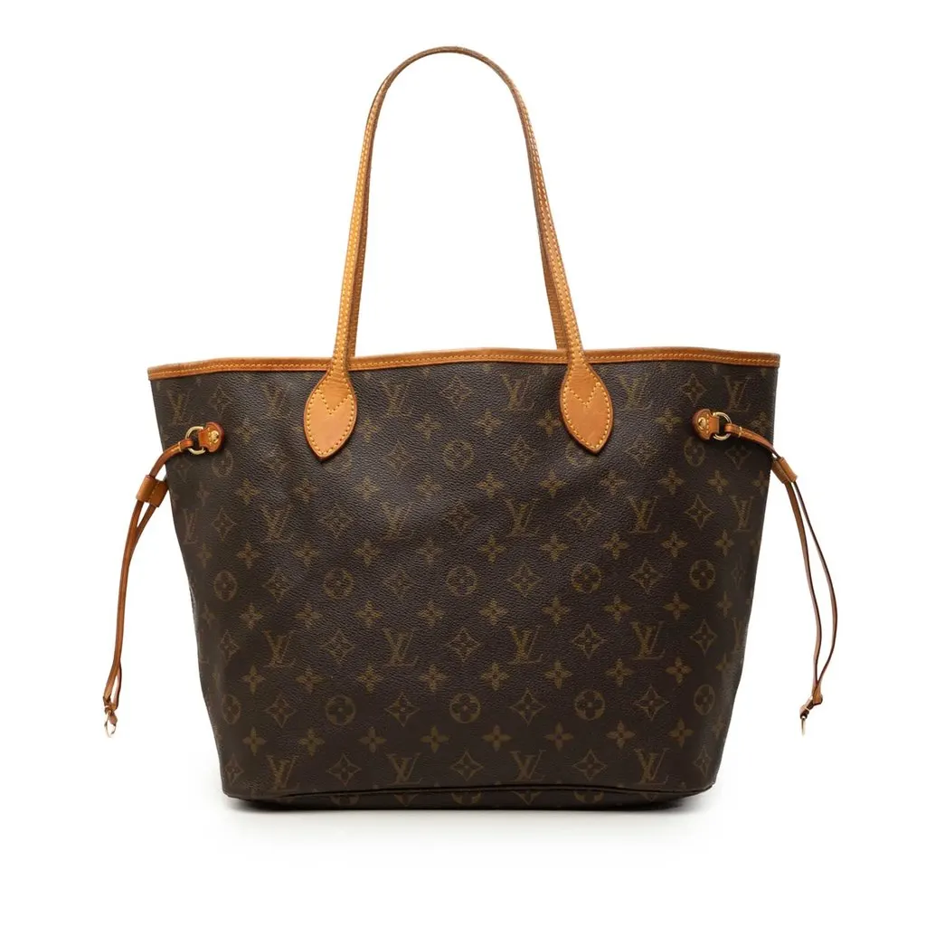 Louis Vuitton Monogram Neverfull MM Brown Very good - Front View