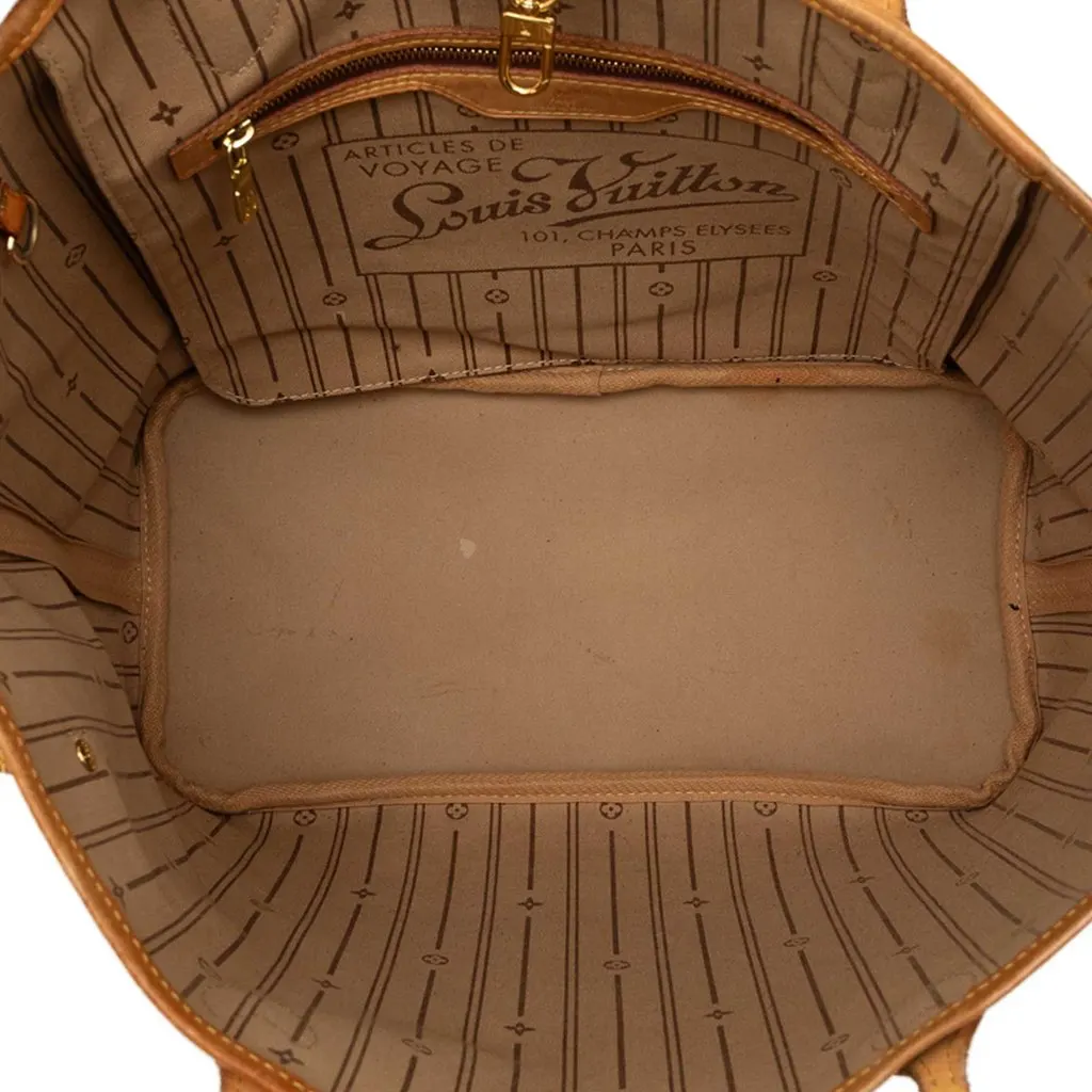 Louis Vuitton Monogram Neverfull MM Brown Very good - Model View