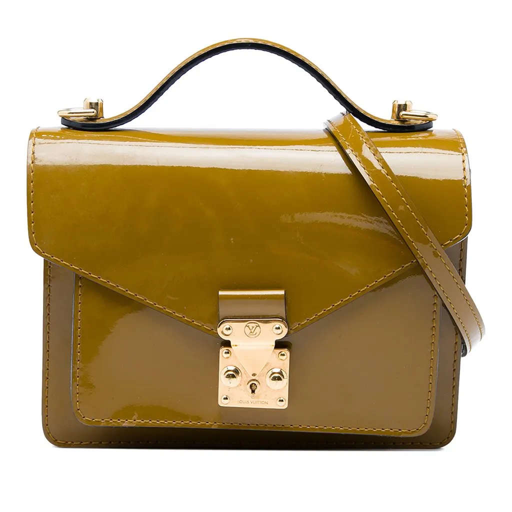 Louis Vuitton Vernis Monceau BB Brown Leather Very good - Front View