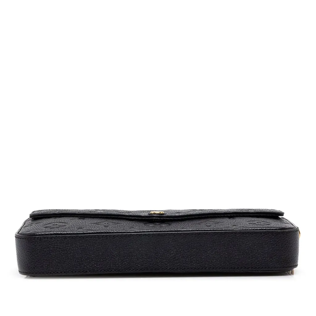 Louis Vuitton Monogram Empreinte Pochette Felicie Black Leather Very good - Inside View