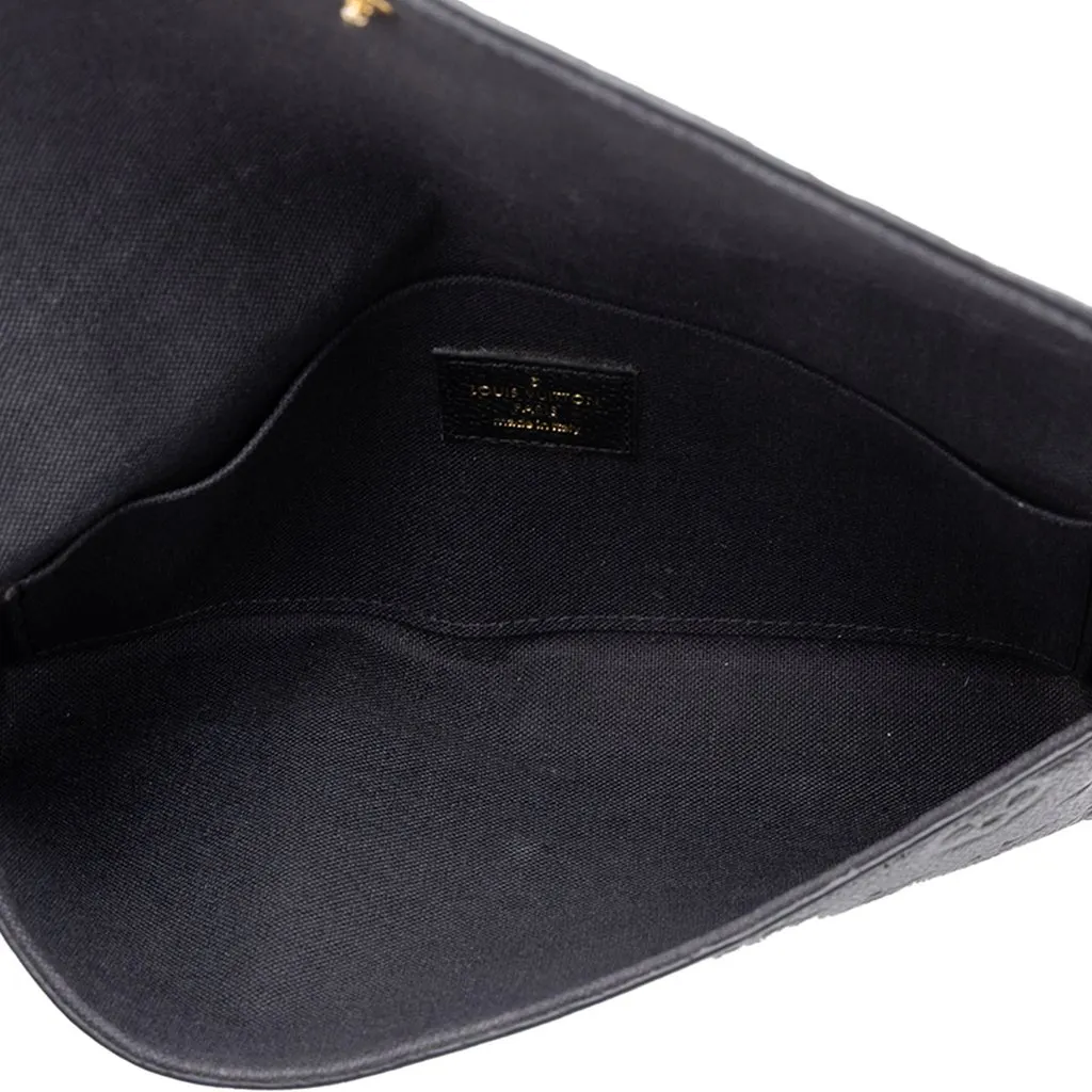 Louis Vuitton Monogram Empreinte Pochette Felicie Black Leather Very good - Model View