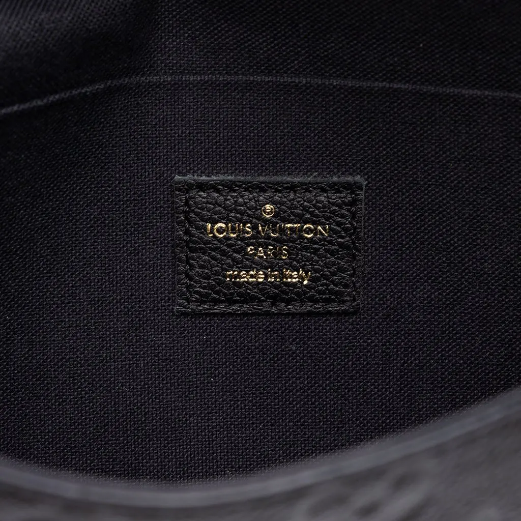 Louis Vuitton Monogram Empreinte Pochette Felicie Black Leather Very good - Box View