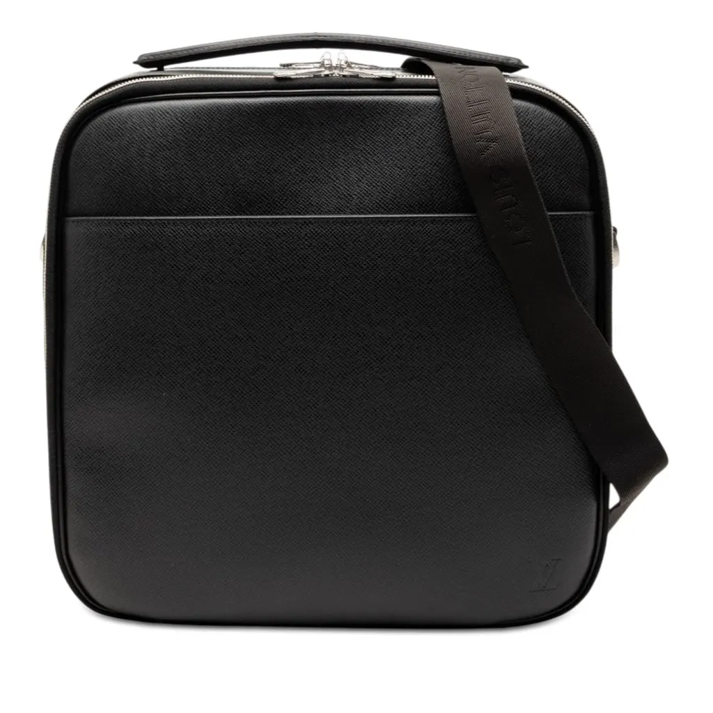 Louis Vuitton Taiga Tura Black Leather Good - Front View