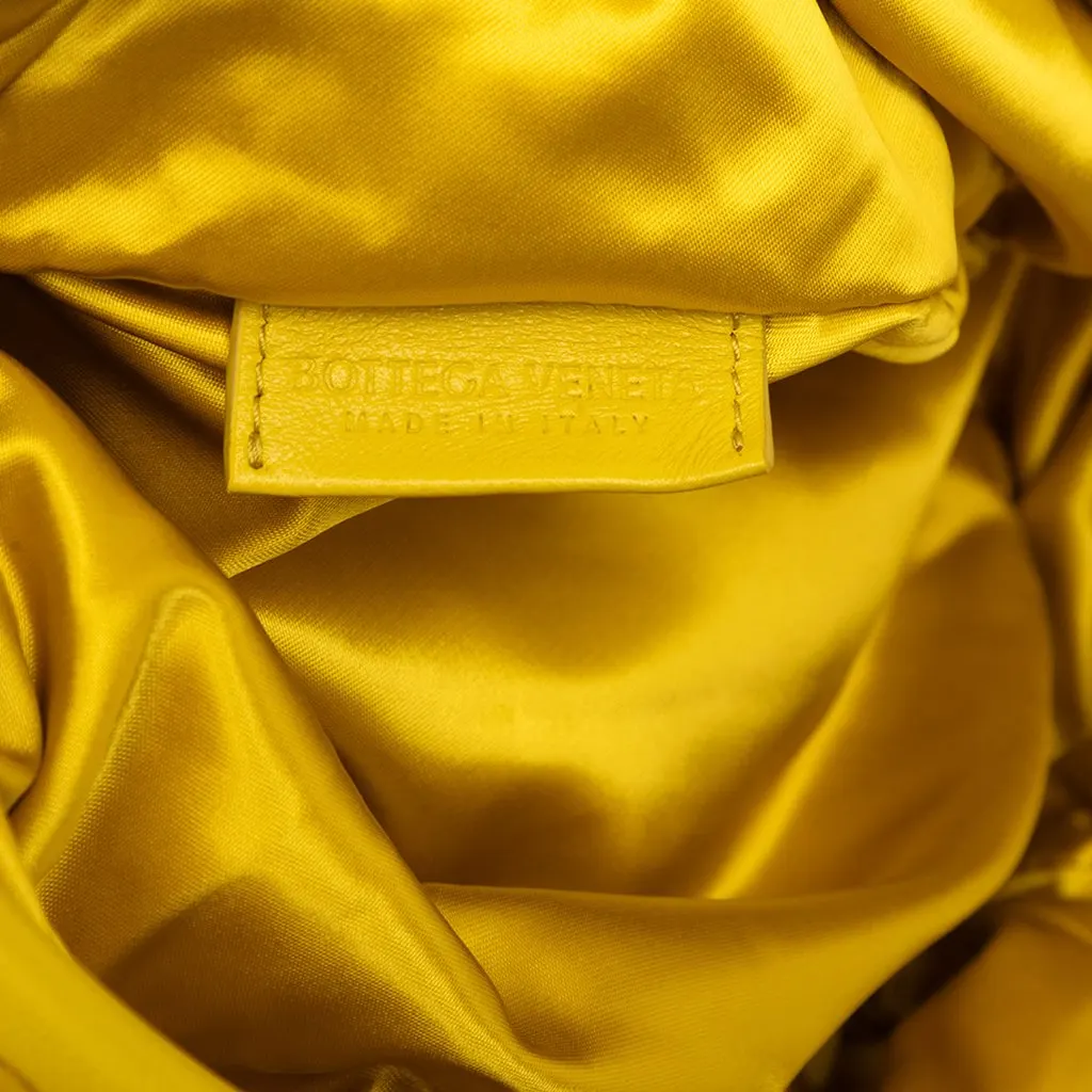 Bottega Veneta Satin The Body Pouch Belt Bag Yellow Very good - Box View