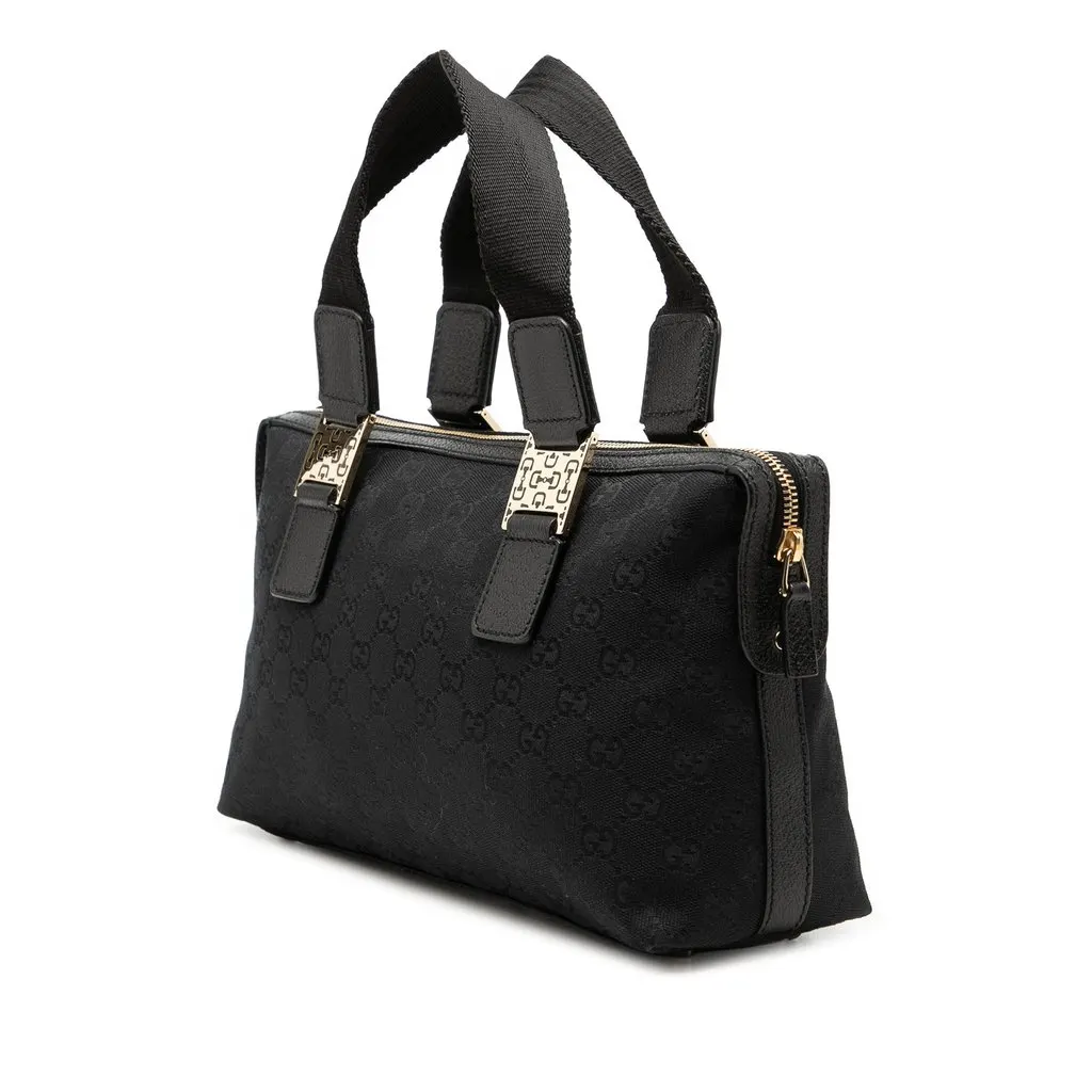 Gucci GG Canvas Pop Handbag Black Very good - Back View