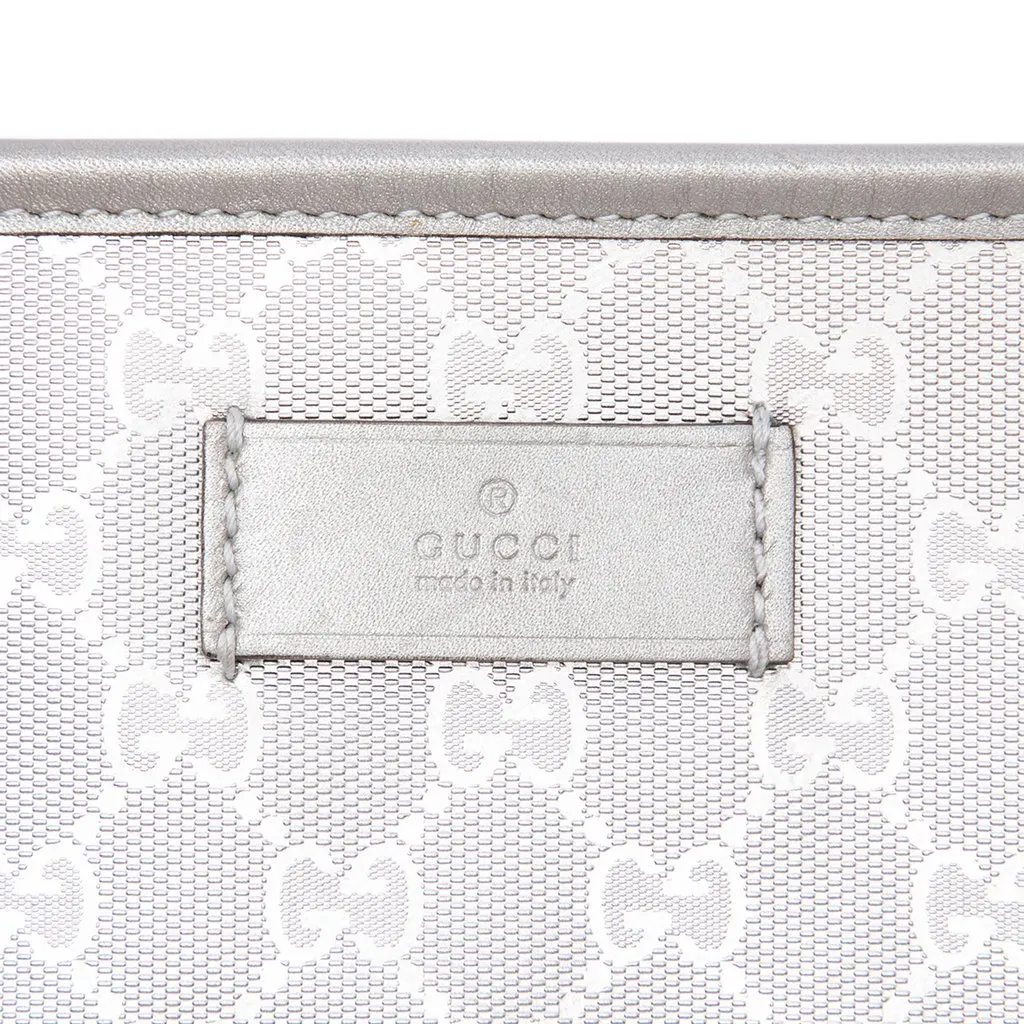 Gucci Large GG Imprime Tote Silver Very good - Box View