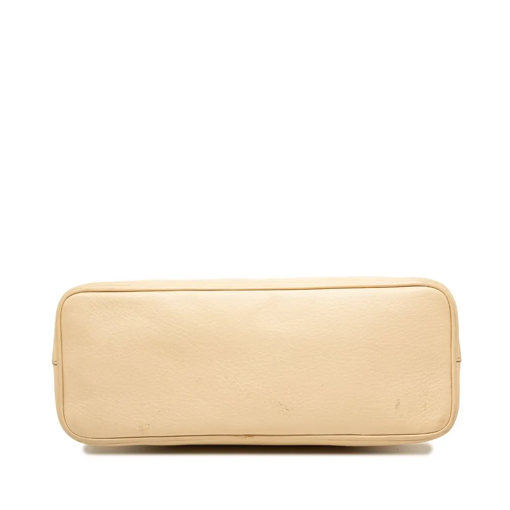 Prada Vitello Daino Promenade Satchel Beige Leather Very good - Inside View