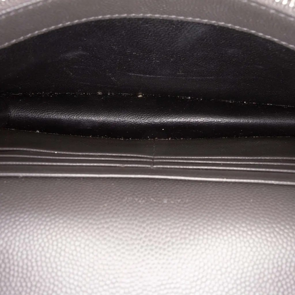 Saint Laurent Grain De Poudre Chevron Cassandre Envelope Chain Wallet MultiColor Leather Very good - Model View