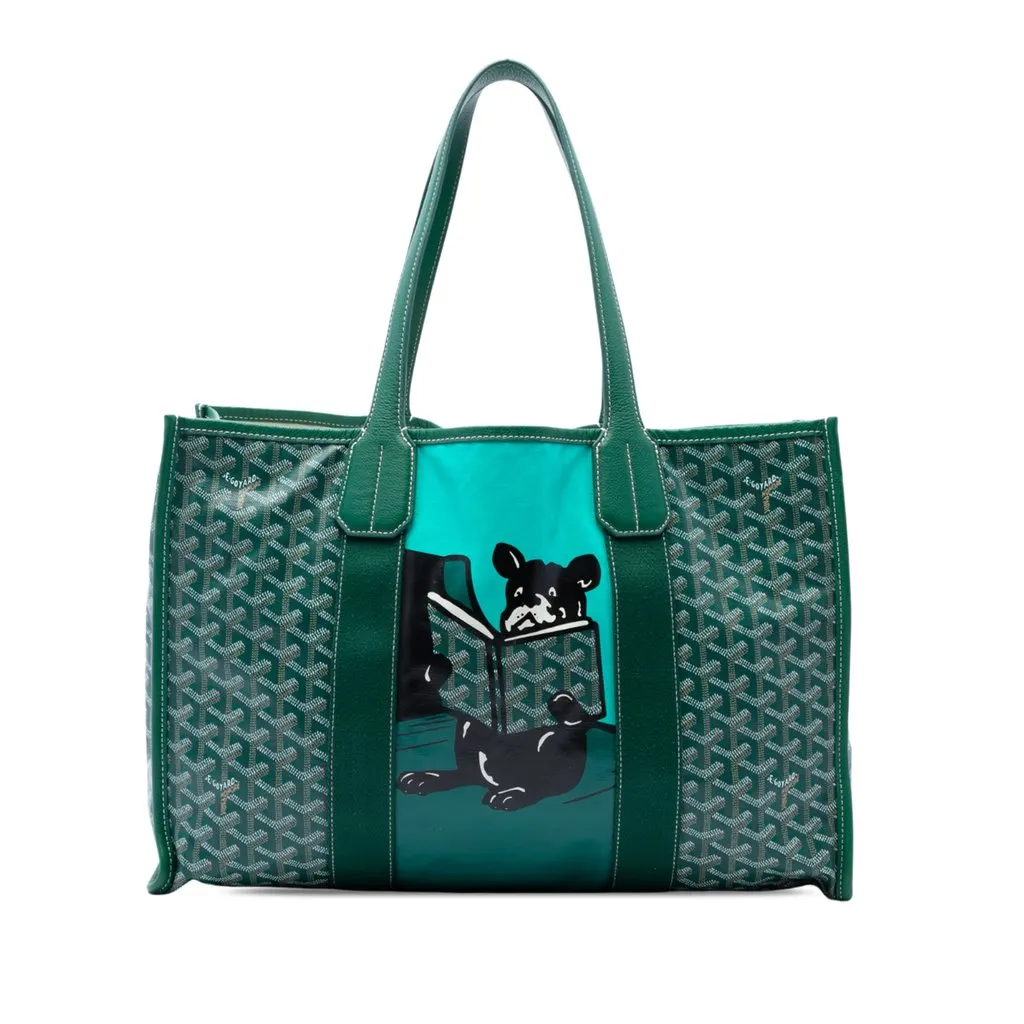 Goyard Goyardine Vilette MM Green Canvas Very good - Front View