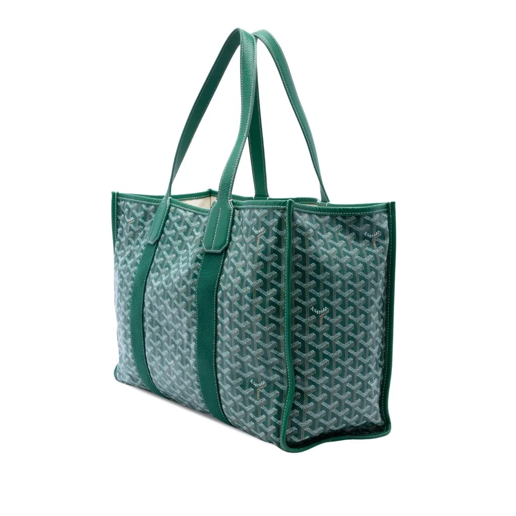 Goyard Goyardine Vilette MM Green Canvas Very good - Back View