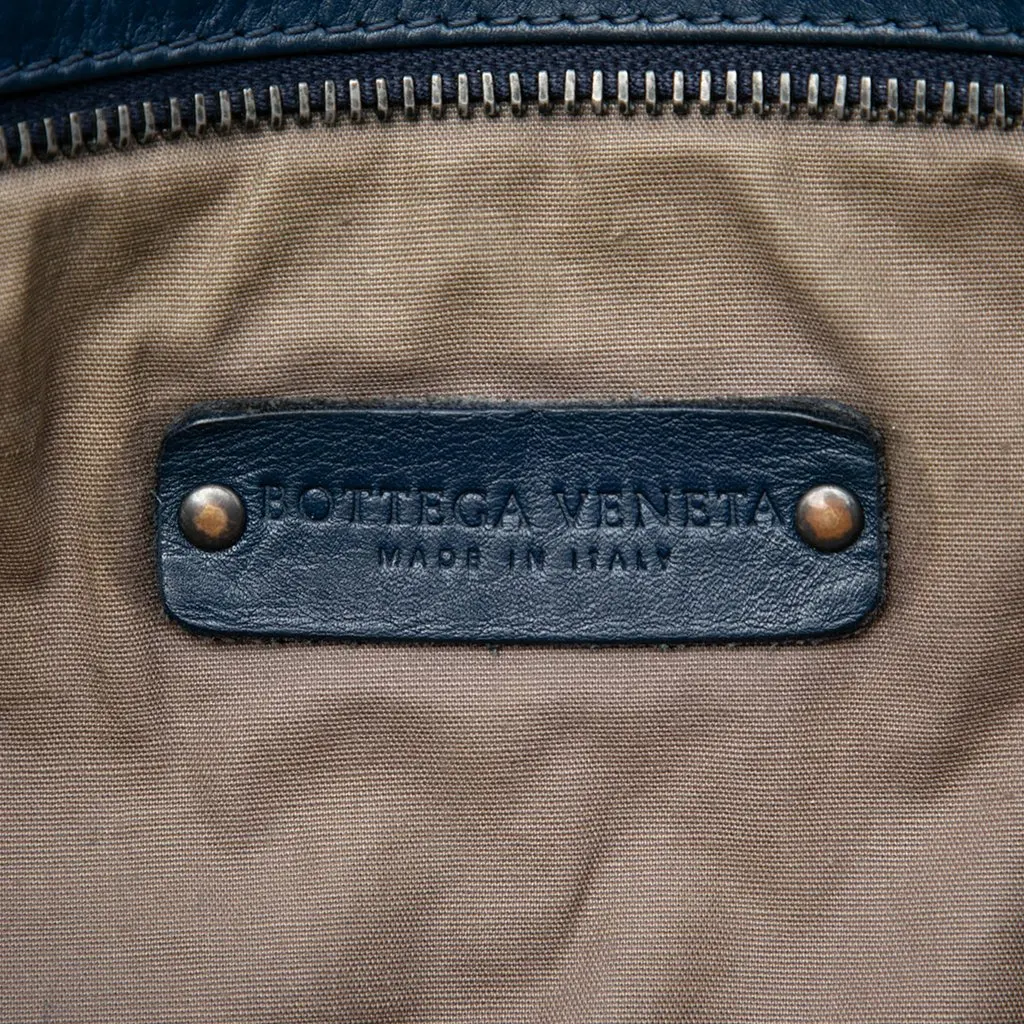 Bottega Veneta Nappa Intrecciato VN Crossbody Blue Leather Very good - Box View
