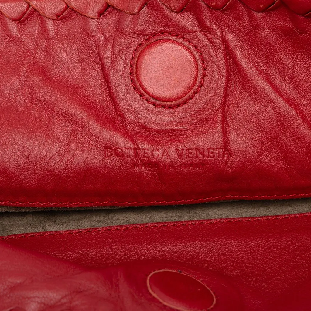 Bottega Veneta Nappa Intrecciato Duo Shoulder Bag Red Leather Good - Box View