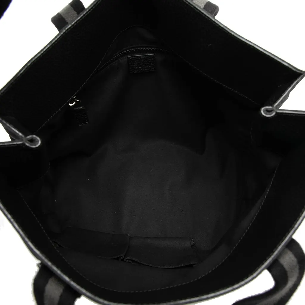Gucci GG Nylon Web Tote Black Very good - Model View