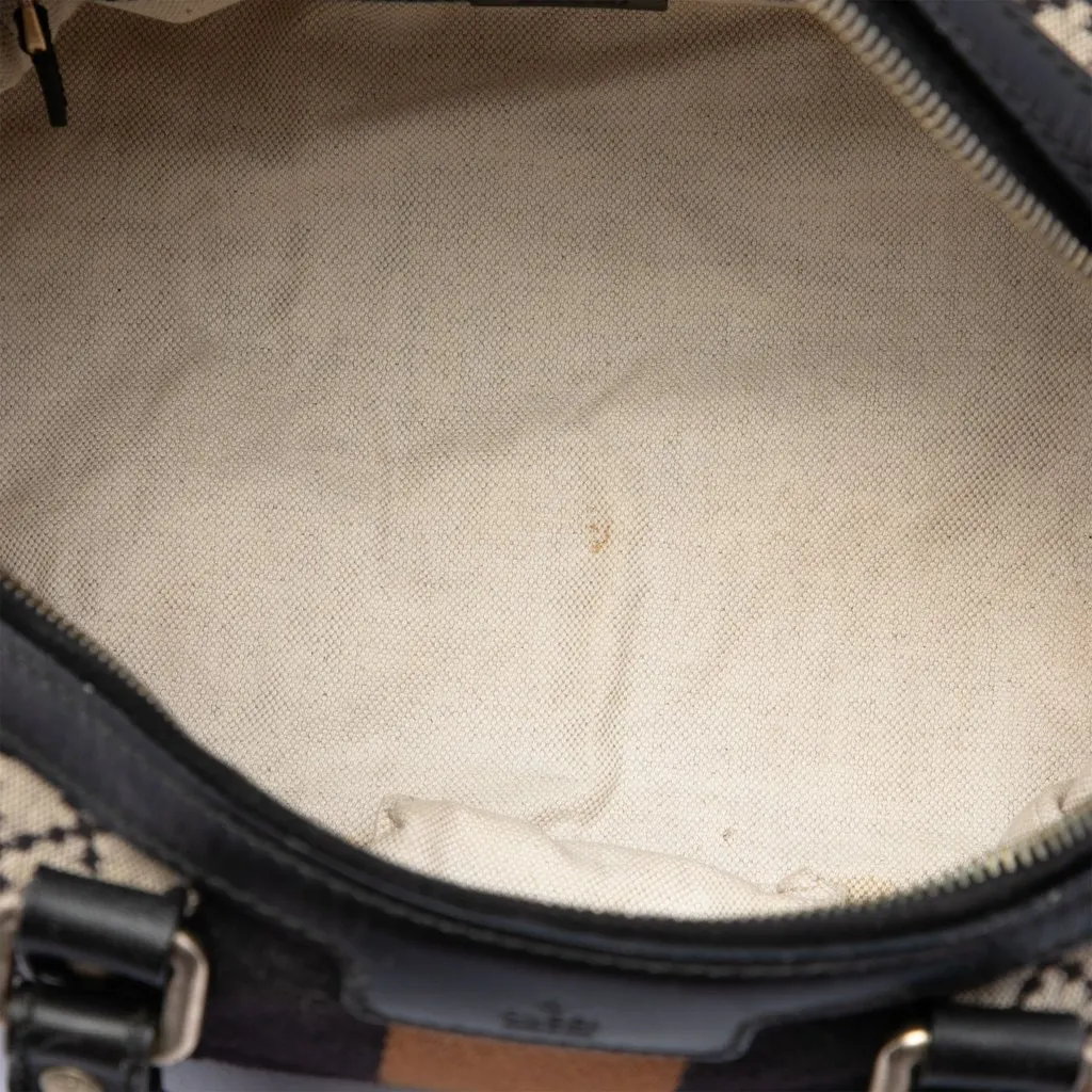 Gucci Small Diamante Canvas Web Joy Boston Bag Beige Very good - Model View